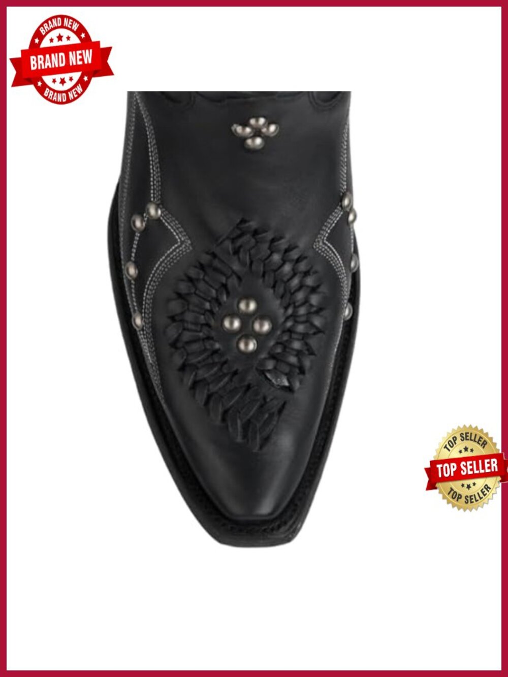 Women's Knee High Cowboy Boots - Square Toe Western Boots with Embroidered - Picture 5 of 6